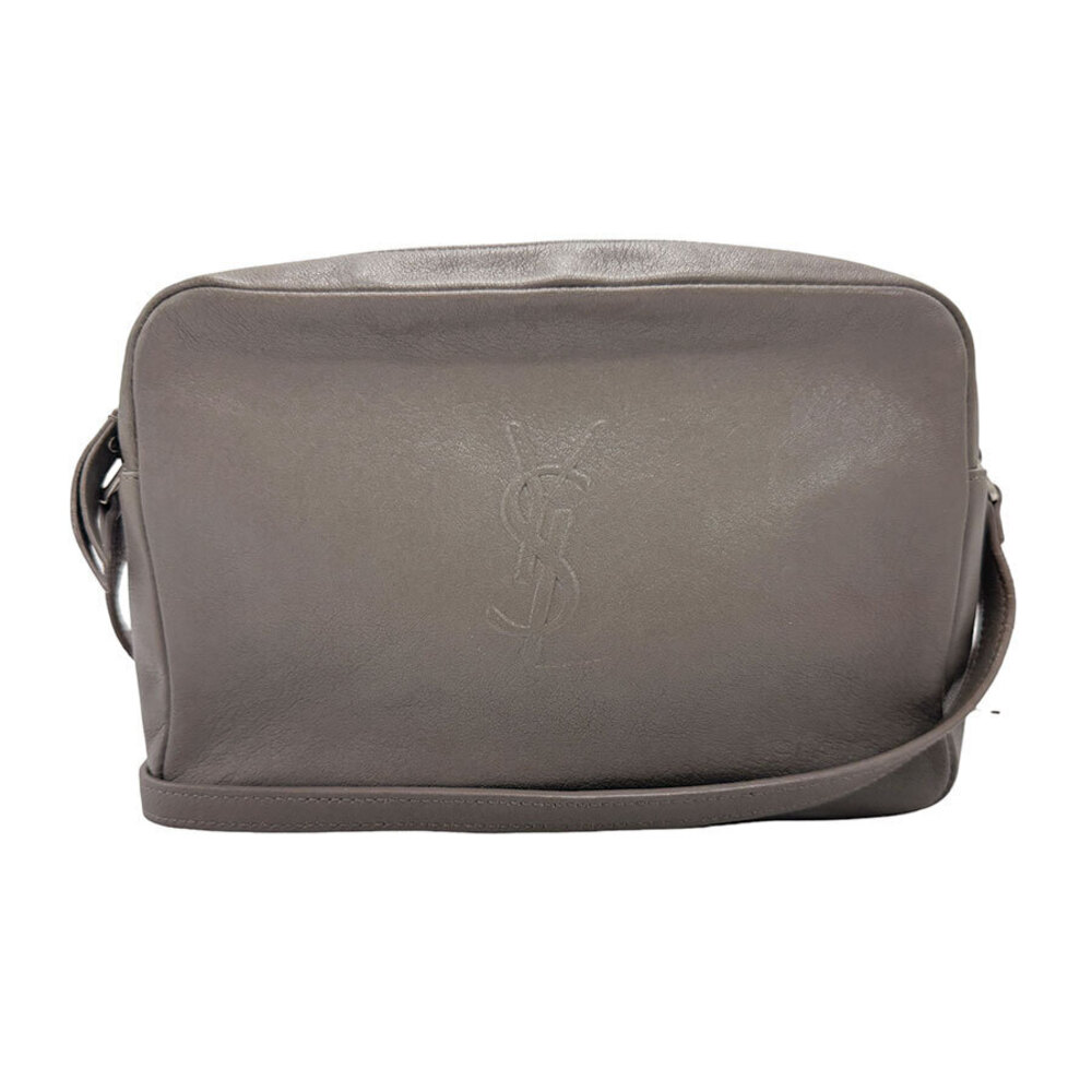 Saint Laurent shoulder bag leather gray